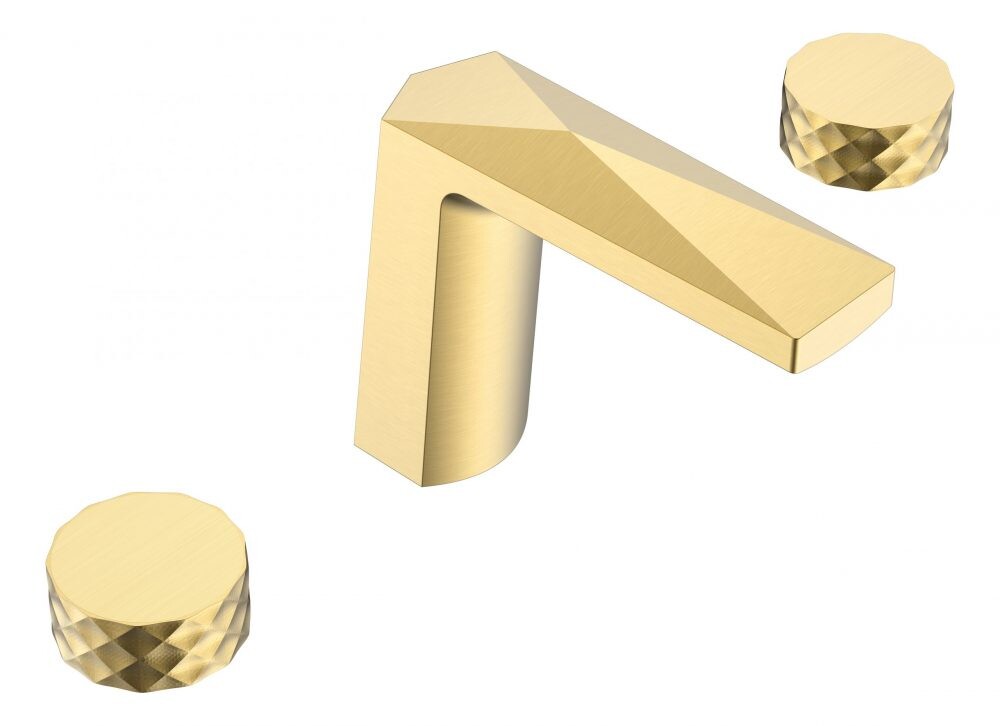 Смеситель врезной для раковины на 3отв. Boheme Venturo Золото 150-G-DIAMOND