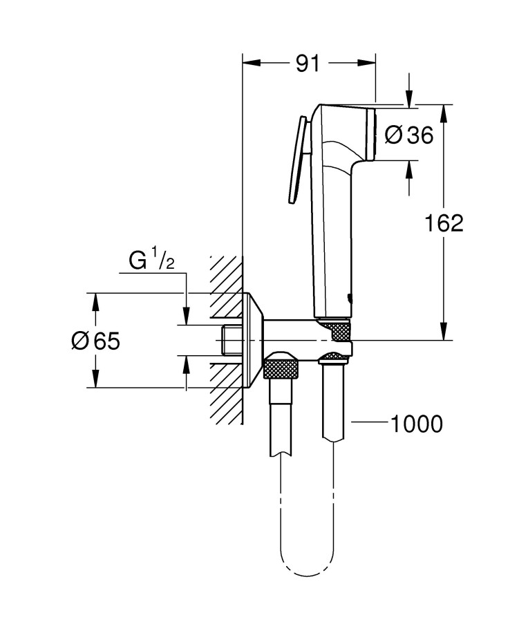 Grohe Tempesta-F Trigger Spray 30 26358000 гигиенический душ