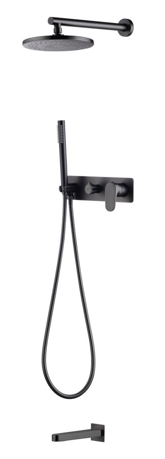 Душевая система Boheme Spectre Gun Metal с изливом 454-2-GM