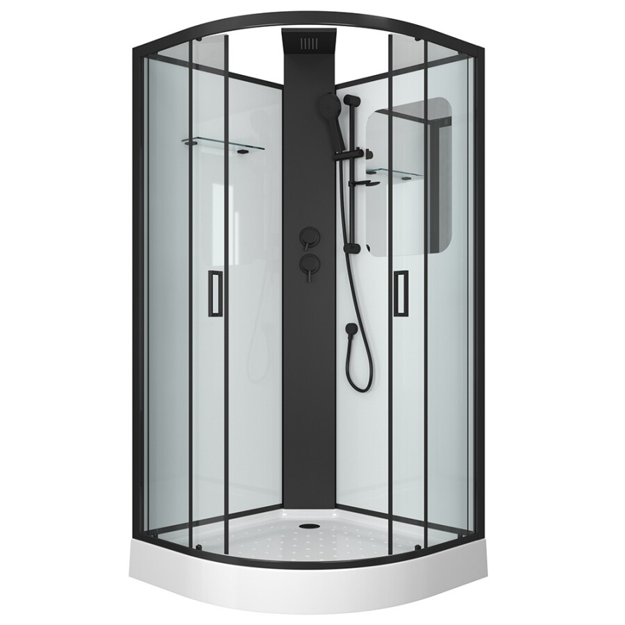 Душевая кабина Grossman Elegans GR250 (100х100х217) дверь раздвижная,5 мест