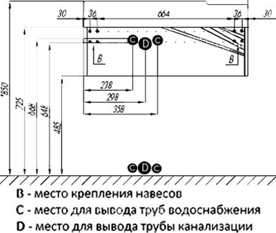 Акватон Сакура 80 см тумба с раковиной 1A236401SKW80 подвесная