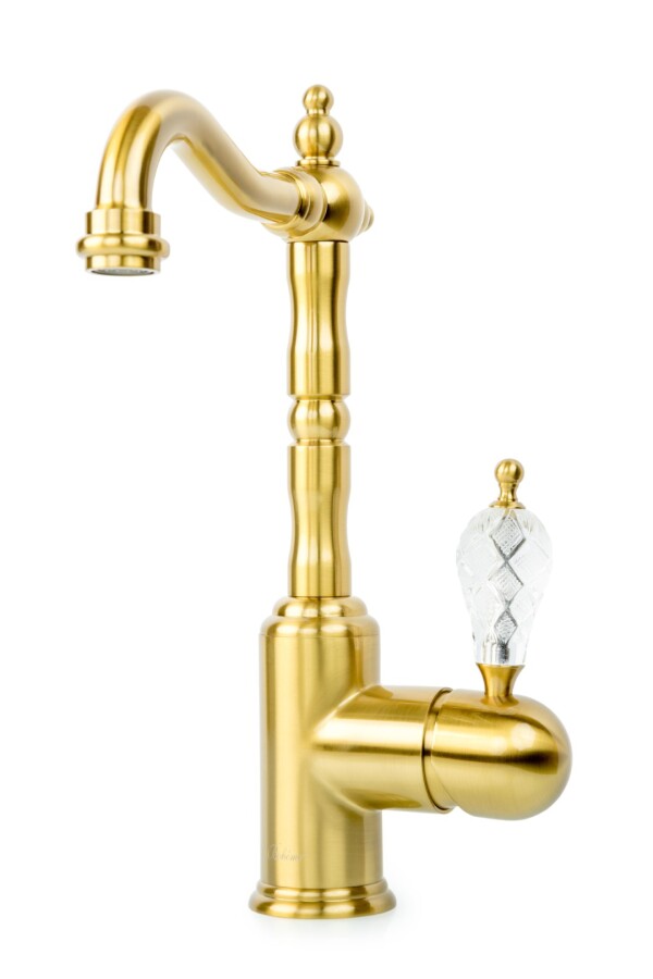 Смеситель для раковины высокий Boheme Crystal Бронза 302-CRST