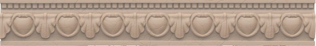 Газкерамика Травертин Fontana di Trevi №2 6х40см бордюр настенный кремовый 