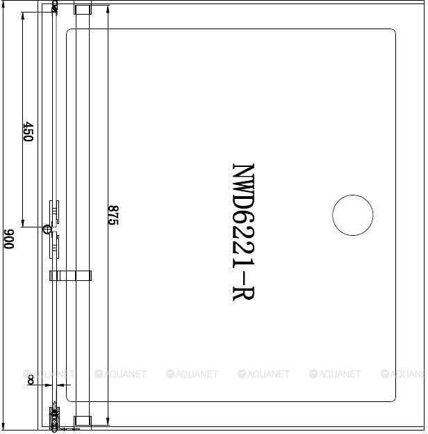 Aquanet Beta NWD6221 душевые двери 90*200 L