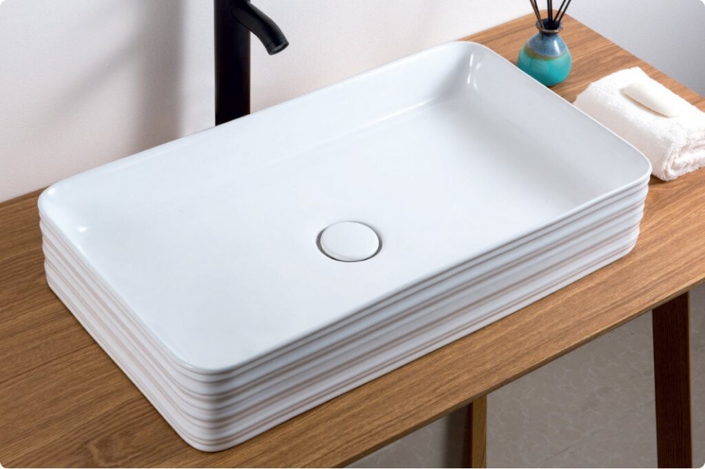 BelBagno BB1408 раковина накладная 65 см белая