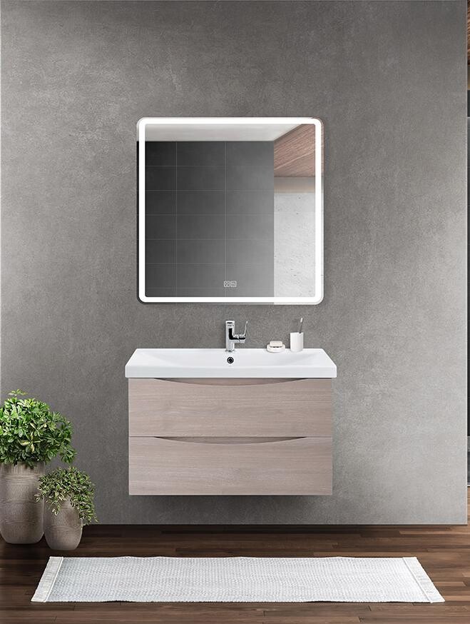 BelBagno MARINO-CER-800-2C-SO-RG-P Тумба подвесная с раковиной