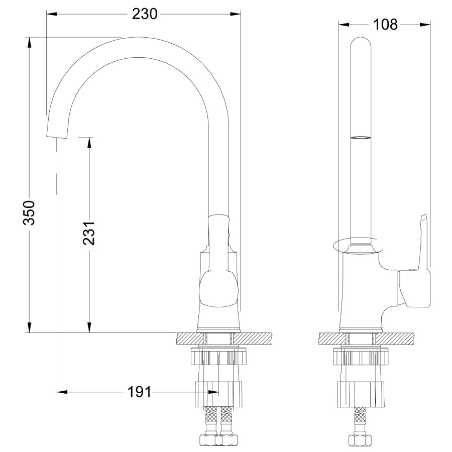 Lemark LM0505C Evitta смеситель для кухни хром