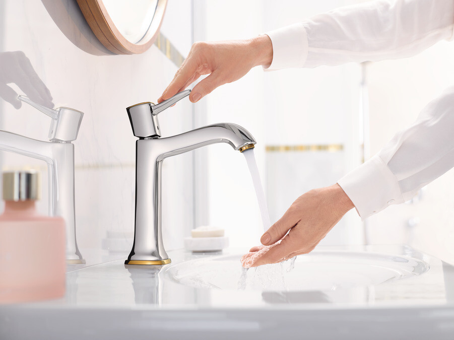 Hansgrohe 31302090 Metropol Classic смеситель для раковины хром/золото