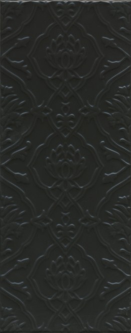 Kerama Marazzi 7230 Альвао структура черный матовый 20х50 керамическая плитка