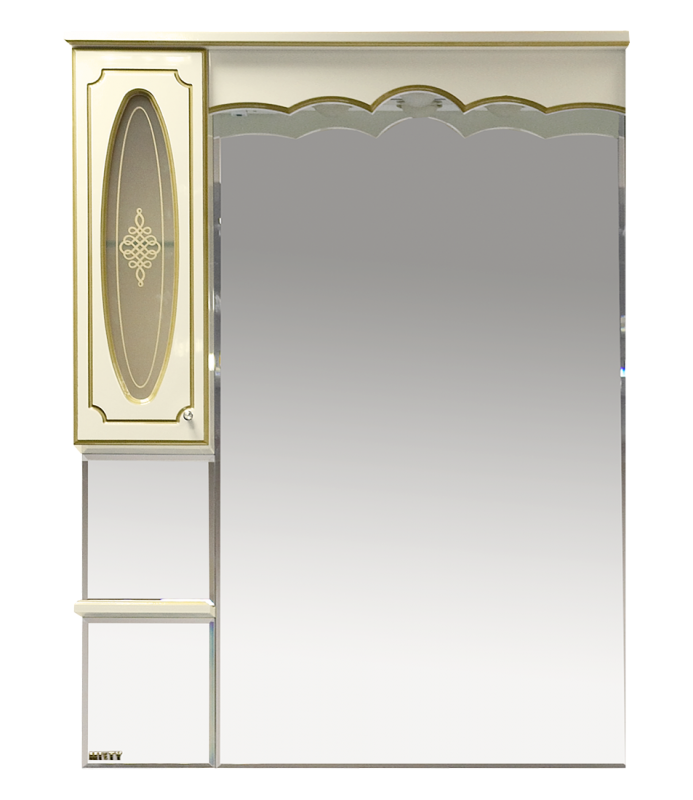 Misty Монако зеркальный шкаф левый 90 см Л-Мнк02090-033Л
