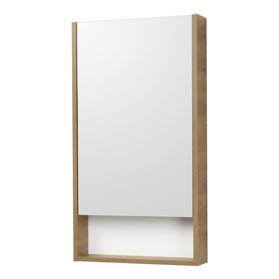 Зеркало-шкаф Акватон Сканди 45 см белый дуб рустикальный 1A252002SDZ90