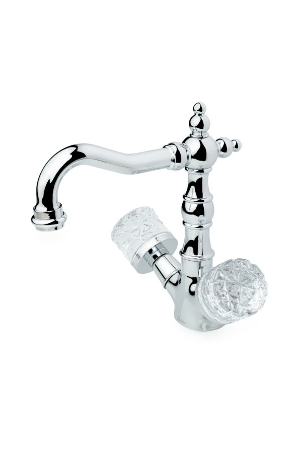 Смеситель для раковины высокий Boheme Crystal Хром 272-CRST