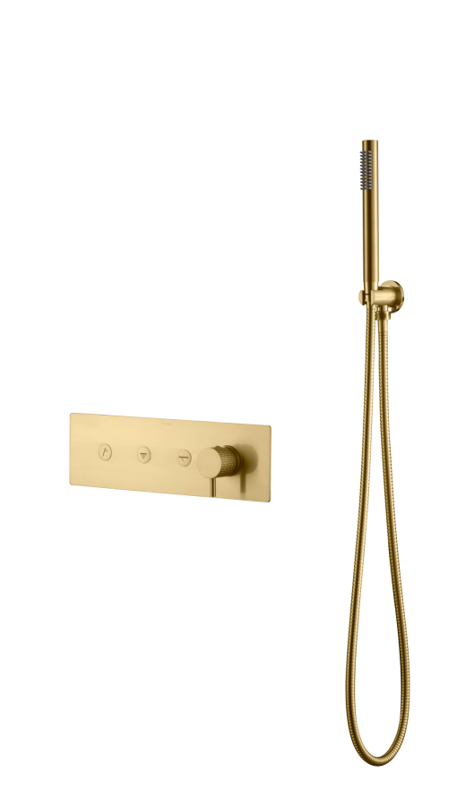 Встраиваемый смеситель с ручным душем Boheme Fusion Mat Gold 130-SYS-MG