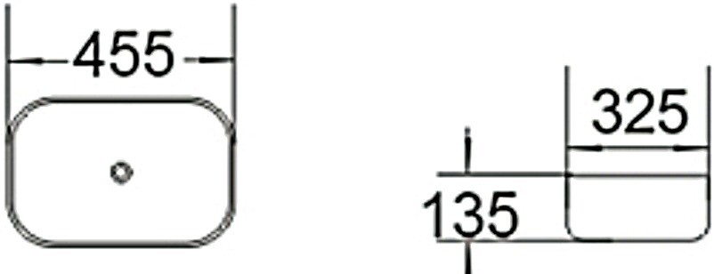 SantiLine SL-1047 раковина накладная 45 см