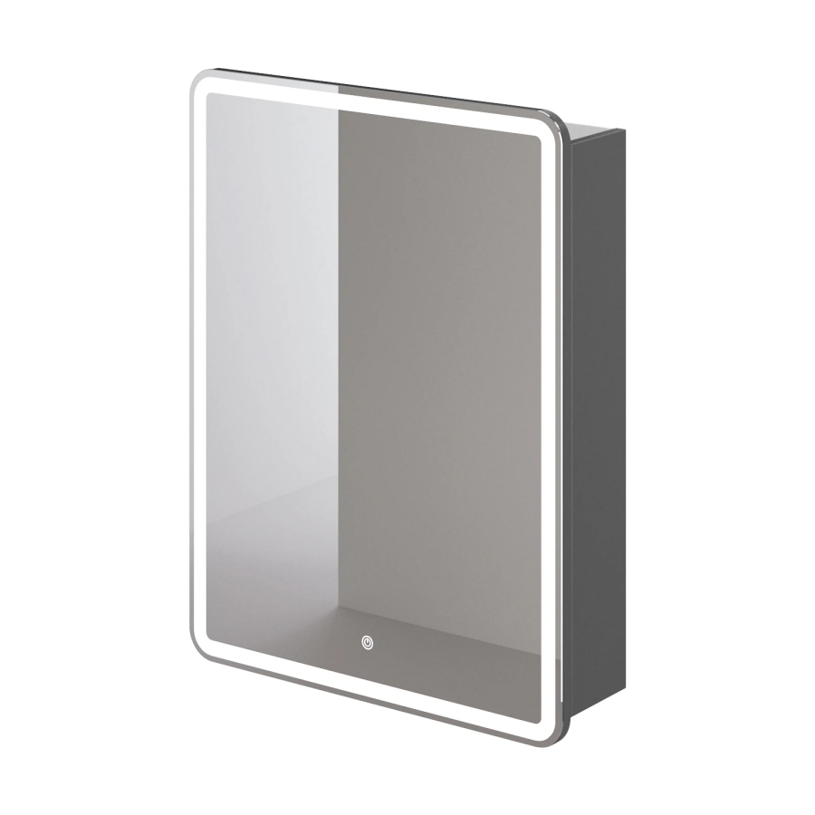 Итана Miro зеркальный шкаф с подсветкой 60 1С правый серый