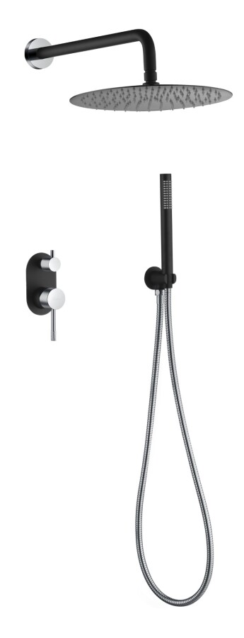 Душевая система Boheme Uno Черный / Хром 464-BCR