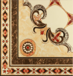 Kito Carpet gold white GP ковер сборный напольный керамогранит ректифицированный полированный 60x60 см угол (JMB60295D-B-A1)