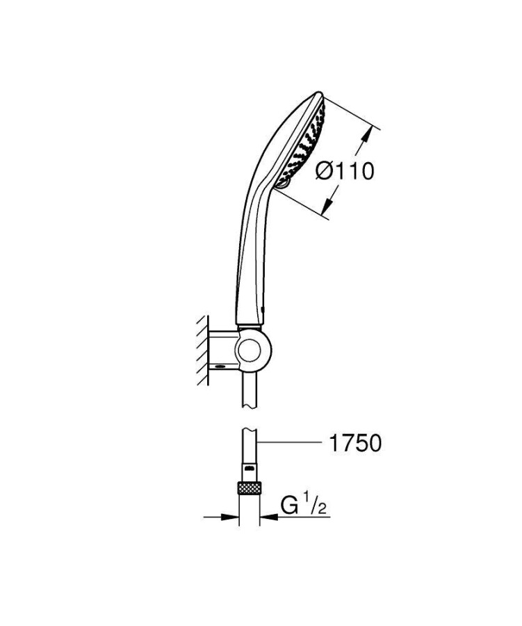 Grohe Euphoria 27355000 ручной душ