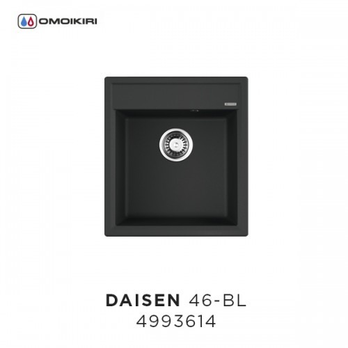 Omoikiri Daisen 46-BL 4993614 кухонная мойка аrtgranit черный 46х51 см