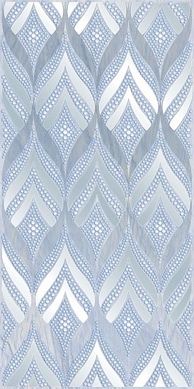 Нефрит Реноме 25х50см декор настенный светло-голубой 