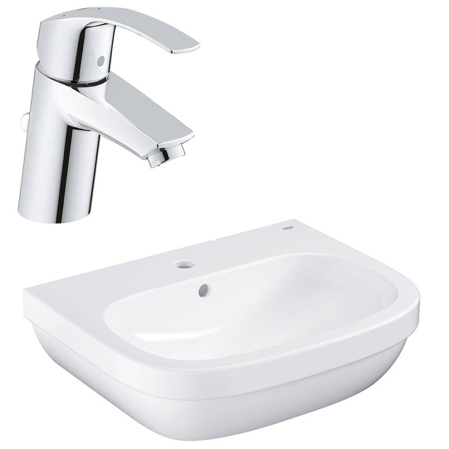 Grohe Euro Ceramic NC0003 набор для ванной комнаты раковина, смеситель, выпуск с донным клапаном