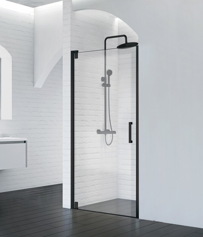 BelBagno душевая дверь MARMI-B-1-90-C-NERO 90х195