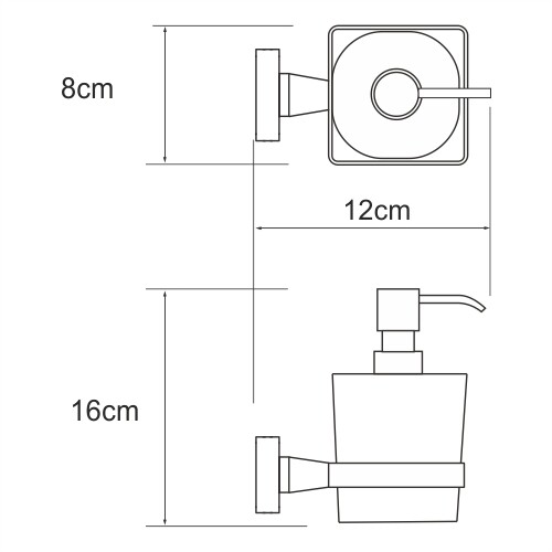 WasserKRAFT Dill K-3999 дозатор жидкого мыла хром