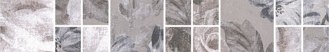 Kerama Marazzi Александрия 30х5 см бордюр настенный серый мозаичный матовый 1818266