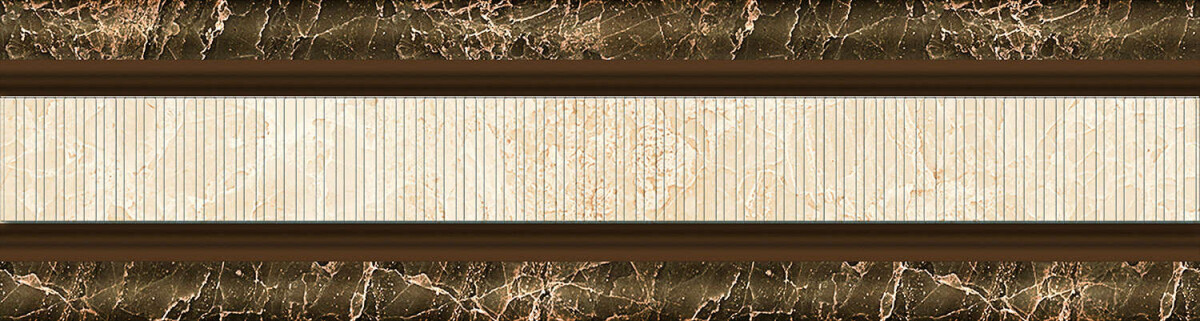 Плитка настенная 281 Eurotile Hermitage Бордюр 8,5x30