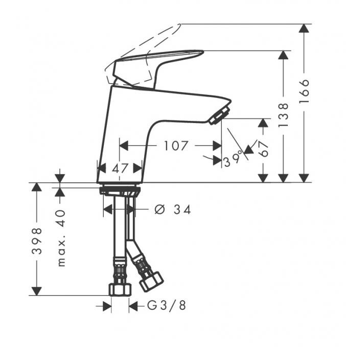 Hansgrohe Logis 71071000 смеситель для раковины хром