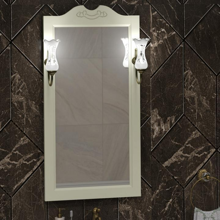 Opadiris Клио зеркало со светильниками 50 см слоновая кость 002275