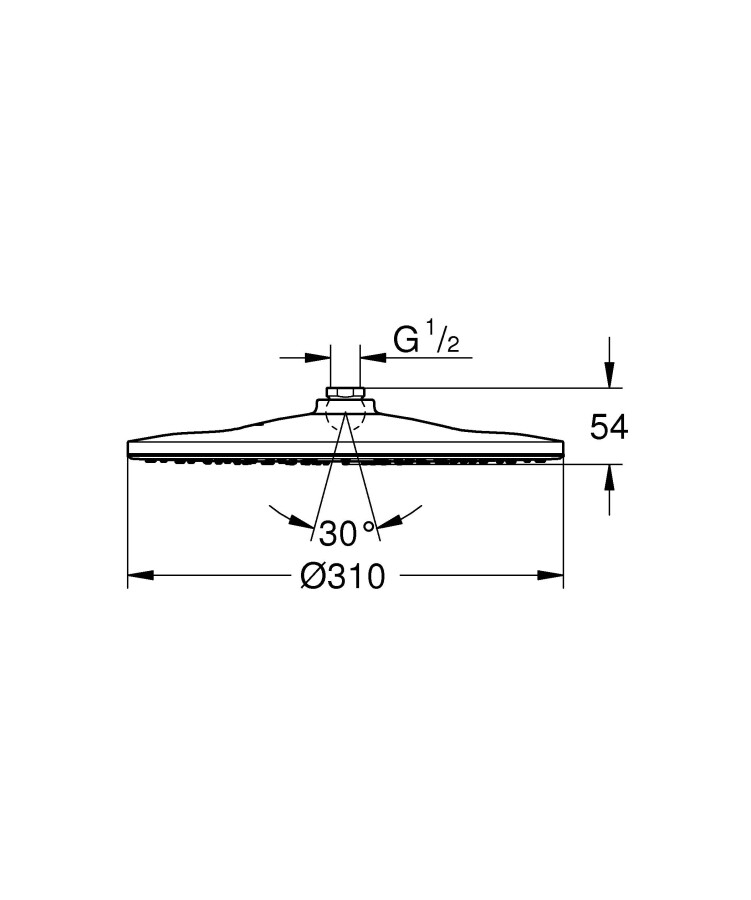 Grohe Rainshower 310 Mono 26561000 верхний душ