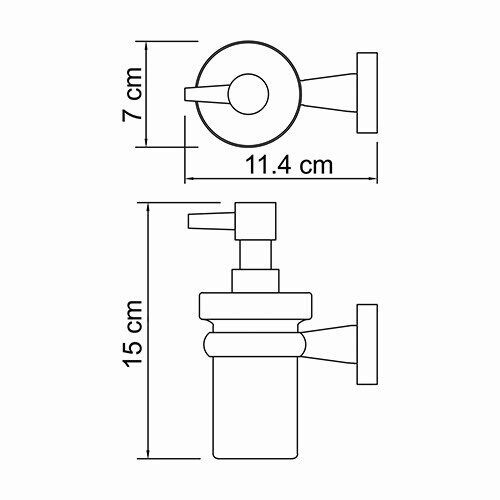 WasserKRAFT Lippe K-6599 дозатор жидкого мыла хром