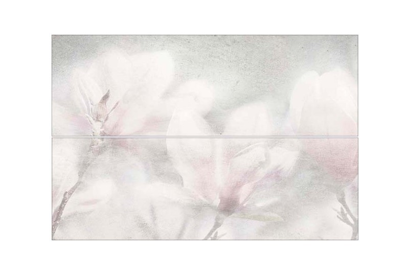 Уралкерамика Бэль 40х60см декор-панно настенный из 2 шт цветы 2