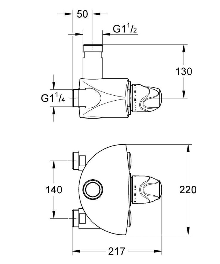 Grohe Grohtherm XL 35085000 смеситель для душа хром