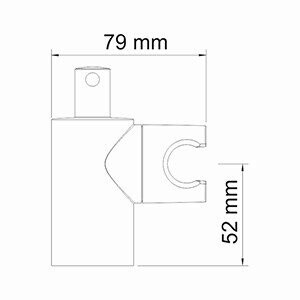 WasserKRAFT A013 настенный держатель лейки хром