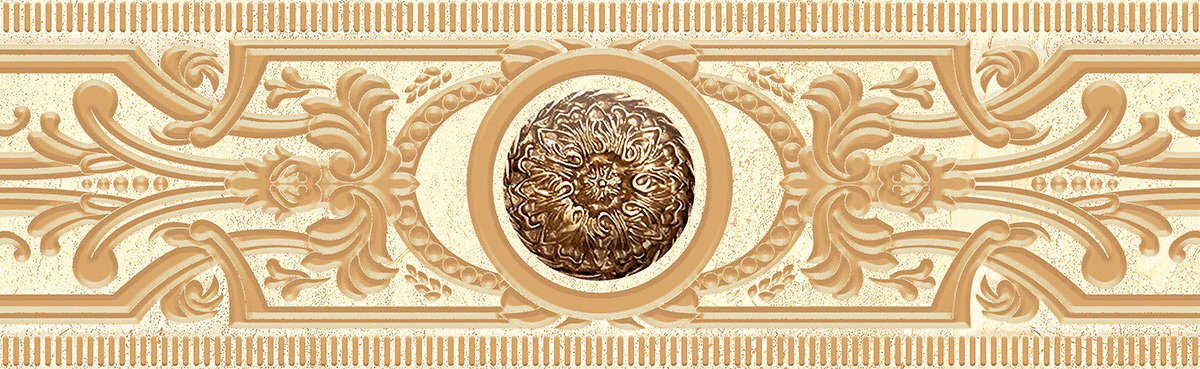 Плитка настенная 362 Eurotile Artemis Бордюр Центр 9,5x30