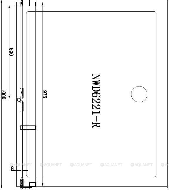 Aquanet Beta NWD6221 душевые двери 100*200 L