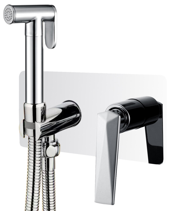 Гигиенический душ со смесителем Boheme Venturo Хром 377