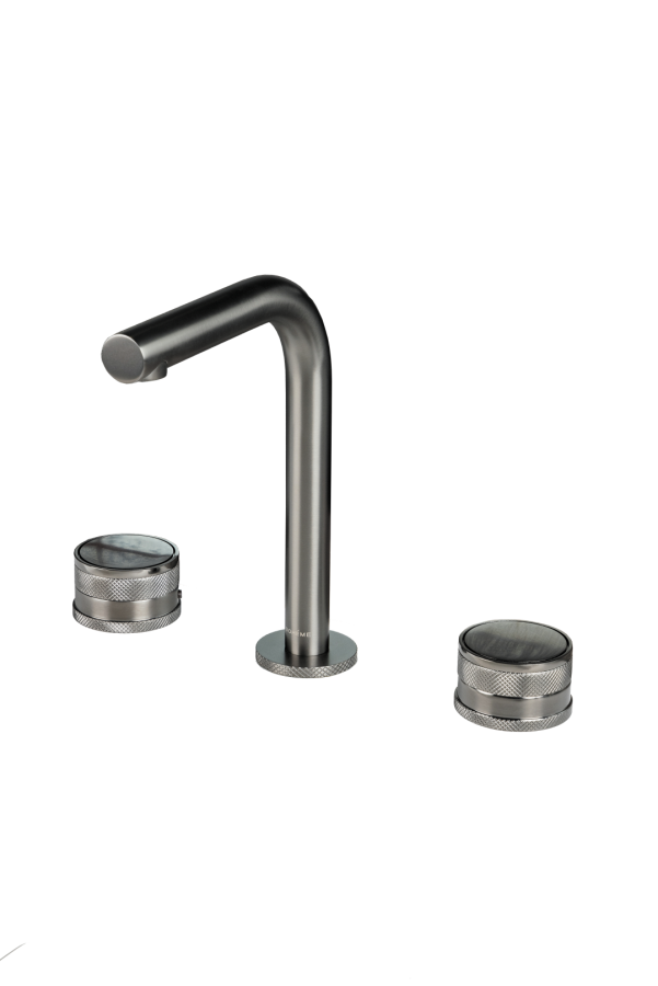 Смеситель для раковины Boheme Prestige Gun Metal на 3 отв. 152-GM-PR