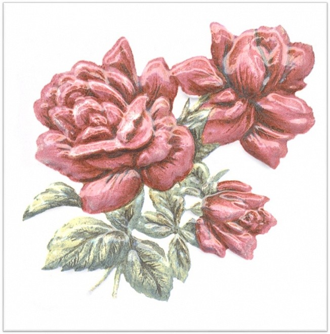 Kerama Marazzi Оранжерея 9х9 см декор настенный розы