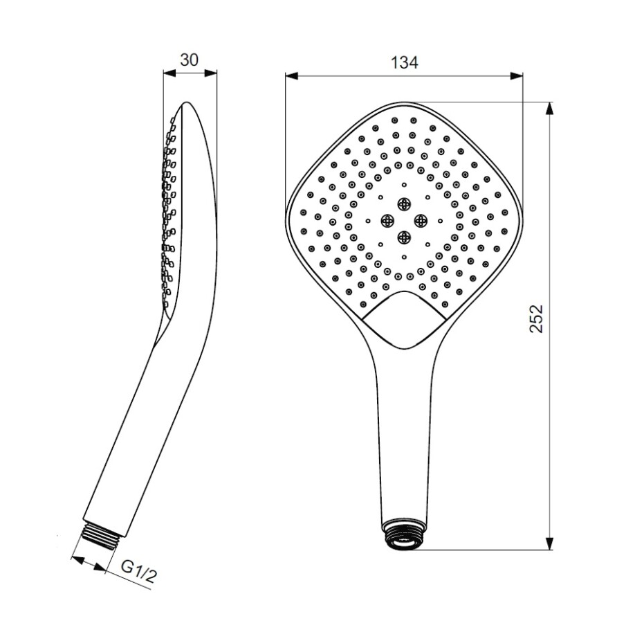 Ideal Standard B1760AA IdealRain лейка душевая Evo Jet Diamond XL3