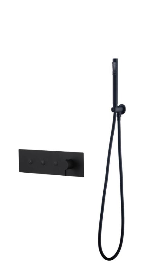 Встраиваемый смеситель с ручным душем Boheme Fusion Black 130-SYS-B