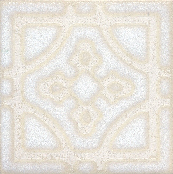 Kerama Marazzi Амальфи 10х10 см вставка напольная орнамент белая 6
