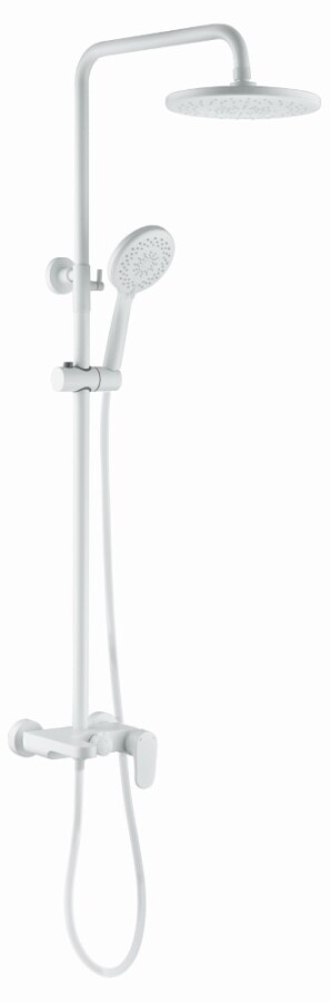 Душевая система Boheme Spectre MattWhite с изливом 458-MW