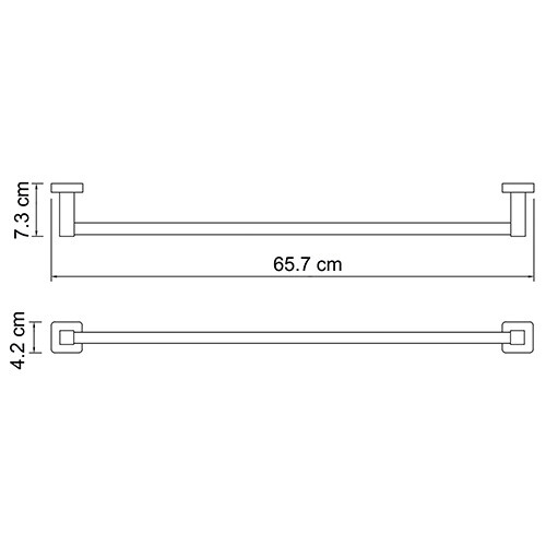 WasserKRAFT Dill K-3930 полотенцедержатель хром