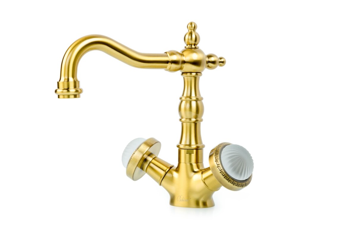 Смеситель для раковины высокий Boheme Satine Бронза 312-ST