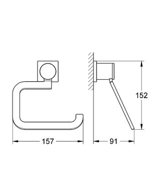 Grohe Allure 40279000 держатель для туалетной бумаги