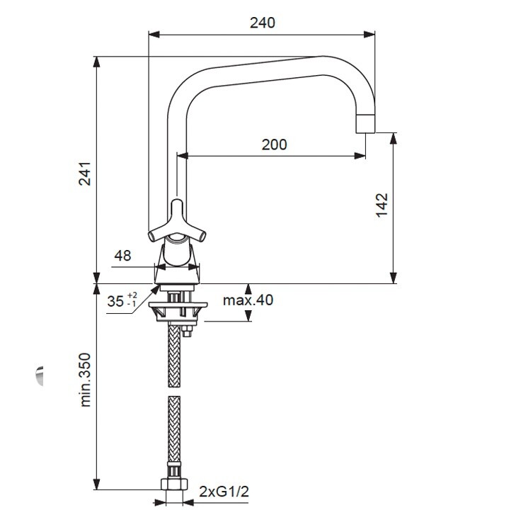 Vidima Trinity BA263AA смеситель для кухни хром