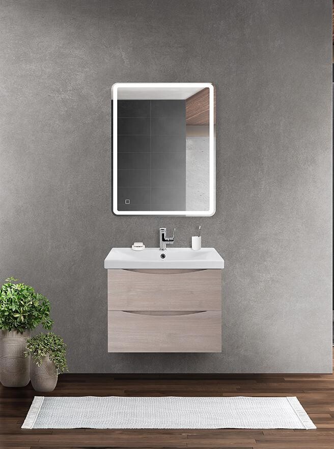 BelBagno MARINO-CER-600-2C-SO-RG-P Тумба подвесная с раковиной